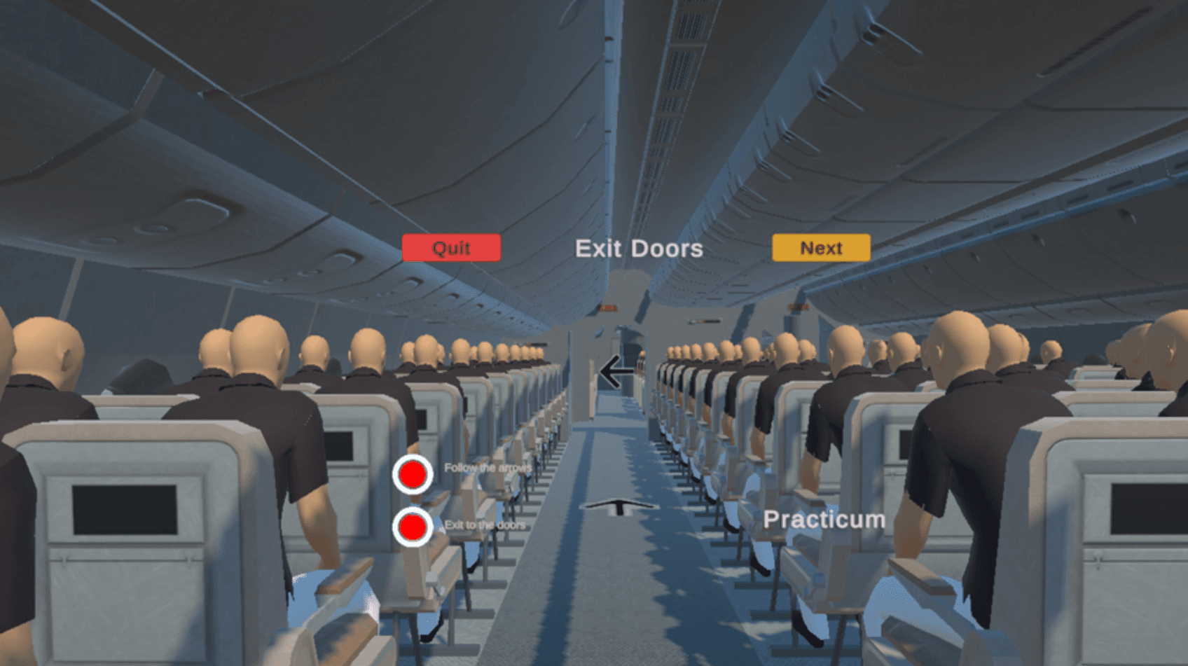 VR Inflight Safety Training Environment