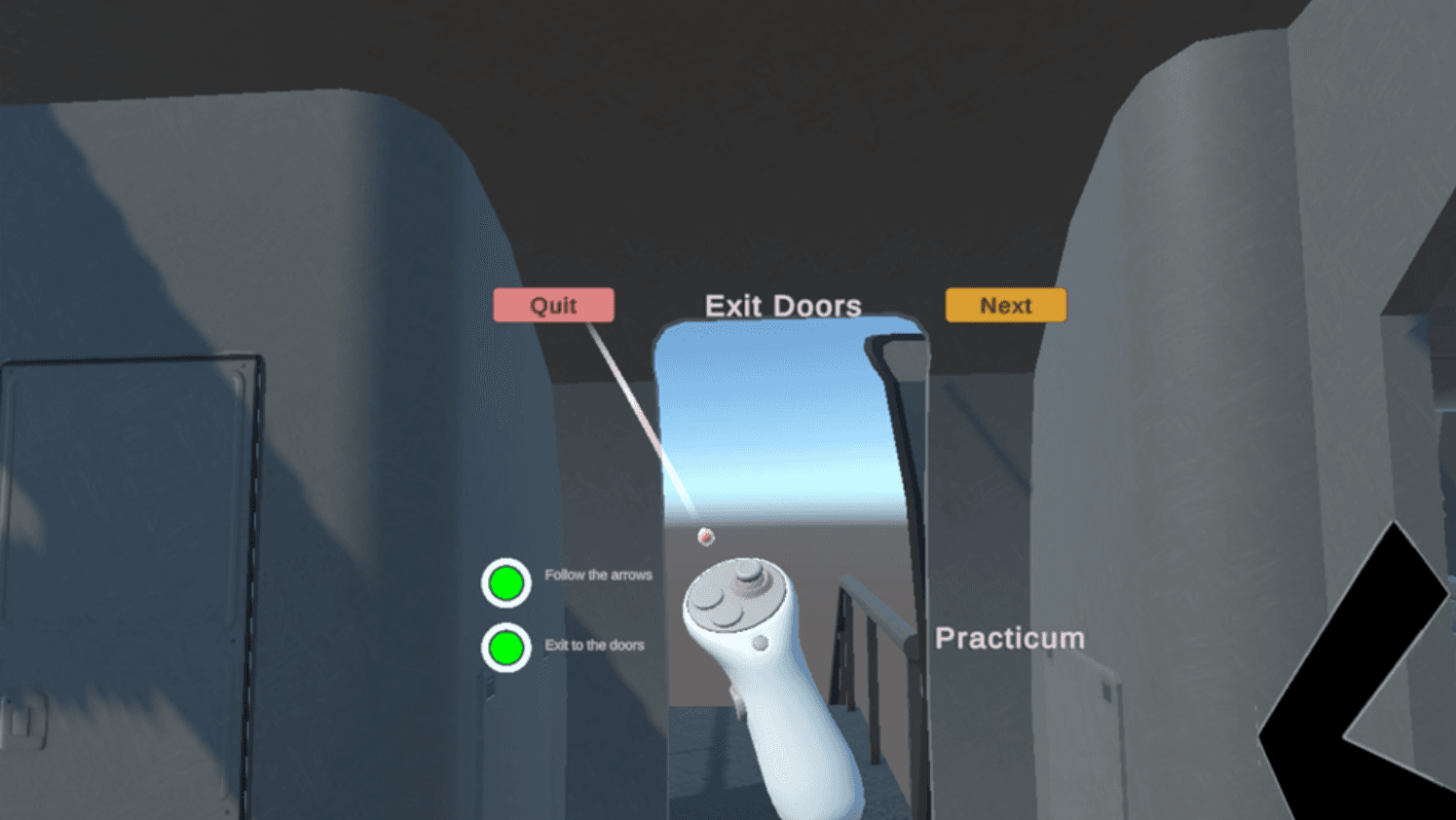 VR Inflight Safety Training Environment